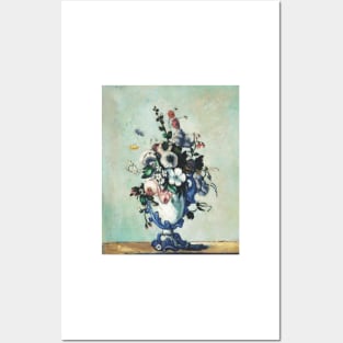 Flowers In Rococo Vase Digitally Enhanced Posters and Art